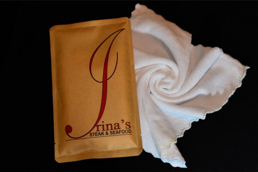 Lux Wet Wipes at Irina's Steak and Seafood